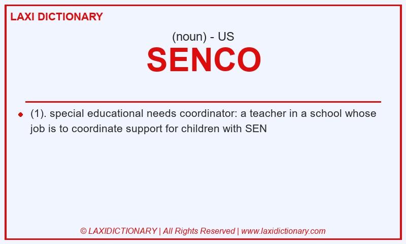 Definition SENCO in American English