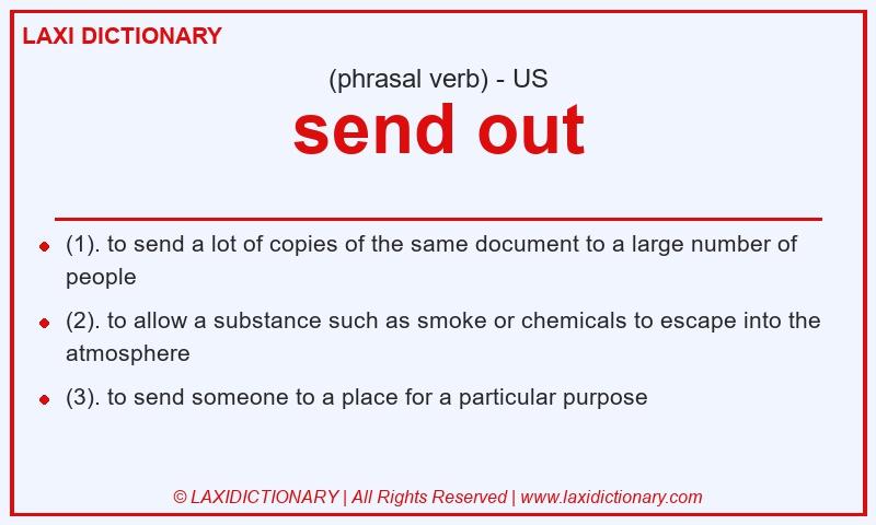 Definition send out in American English