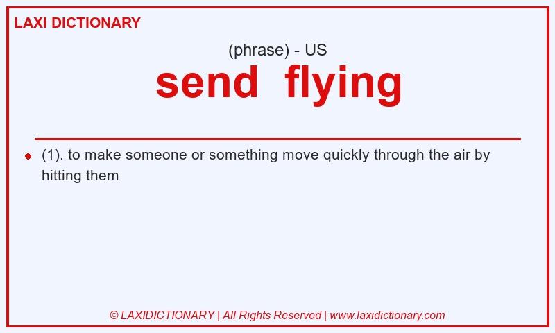 Definition send  flying in American English