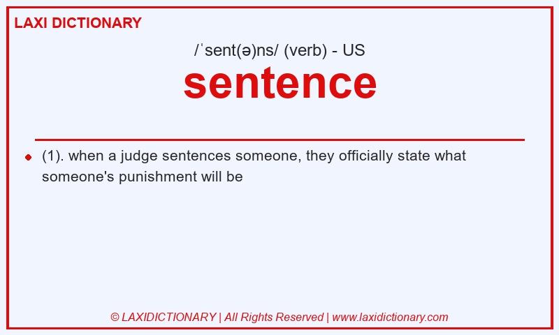 Definition sentence in American English