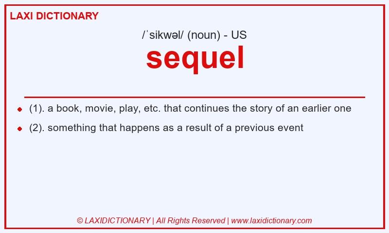 Definition sequel in American English