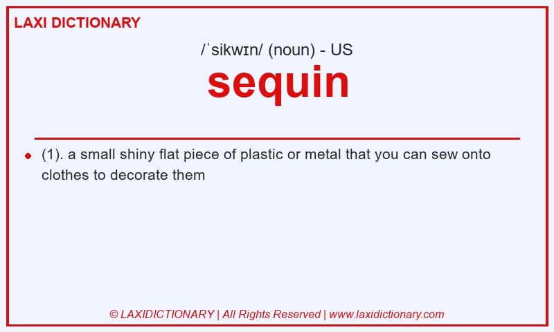 Definition sequin in American English