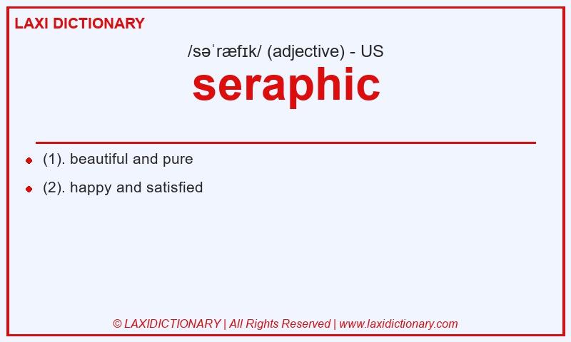 Definition seraphic in American English
