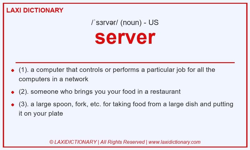 Definition server in American English