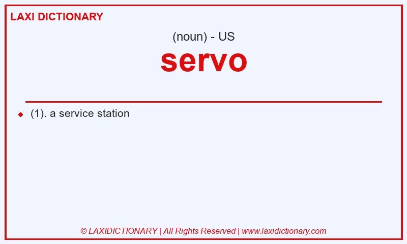 Definition servo in American English