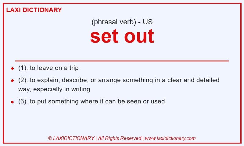 Definition set out in American English