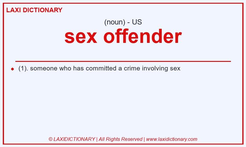 Definition sex offender in American English