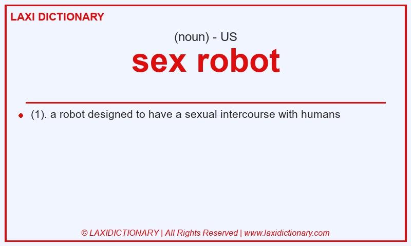 Definition sex robot in American English