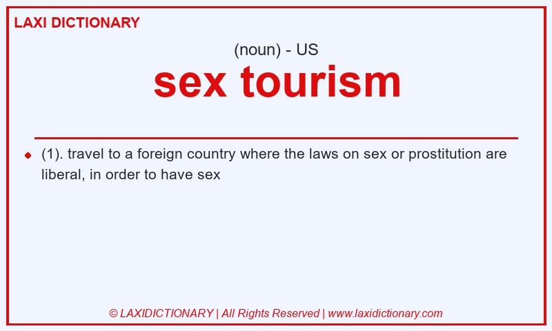 Definition sex tourism in American English