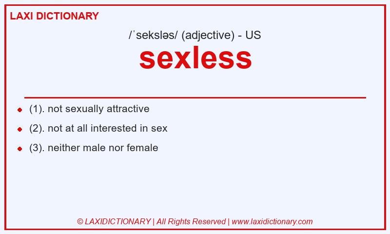 Definition sexless in American English