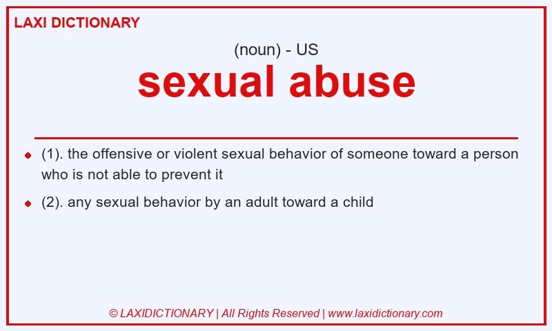 Definition sexual abuse in American English