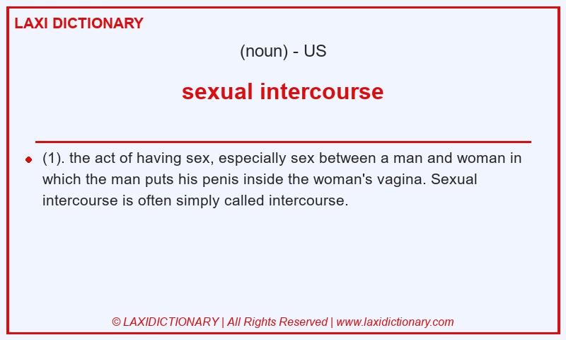 Definition sexual intercourse in American English