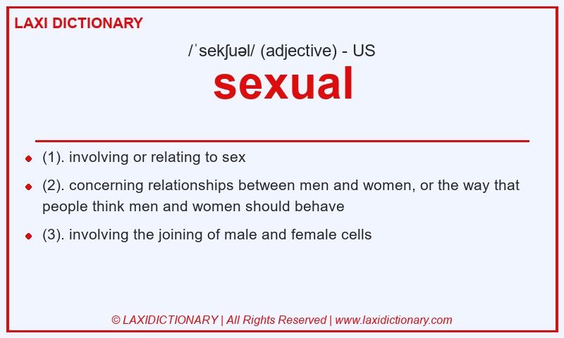 Definition sexual in American English