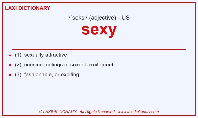 Definition sexy in American English