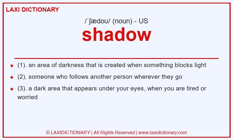 Definition shadow in American English