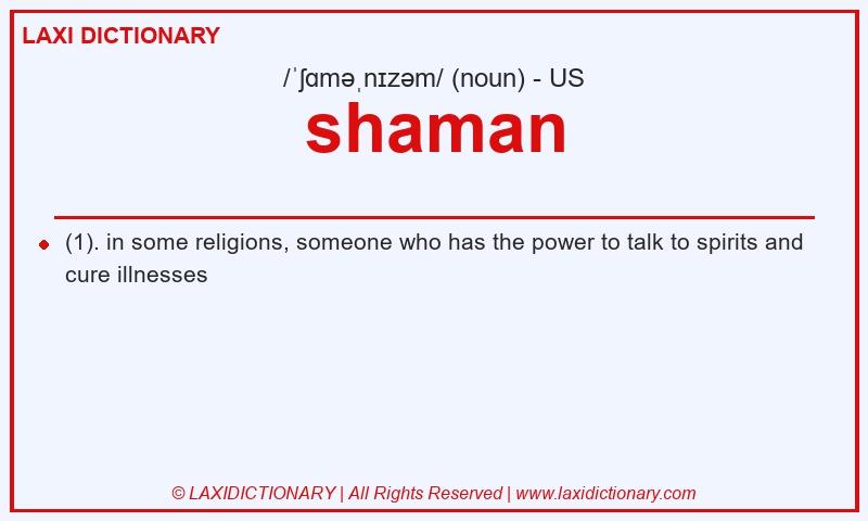 Definition shaman in American English