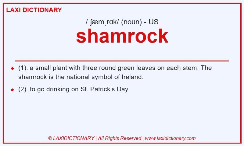 Definition shamrock in American English