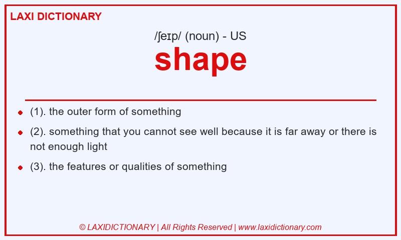 Definition shape in American English
