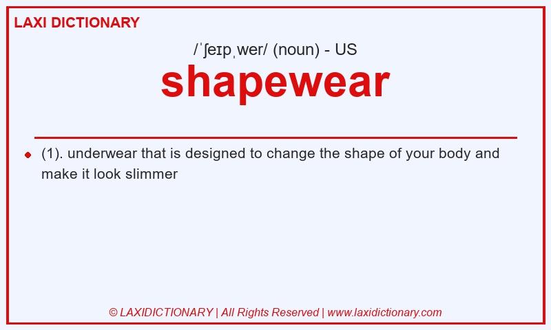 Definition shapewear in American English
