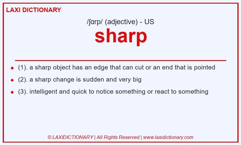 Definition sharp in American English