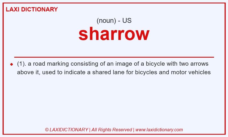 Definition sharrow in American English