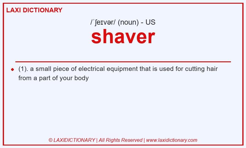 Definition shaver in American English