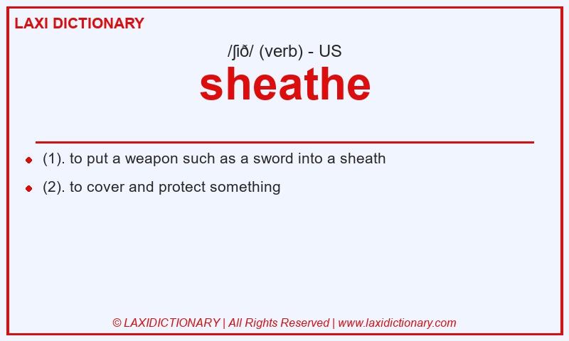 Definition sheathe in American English