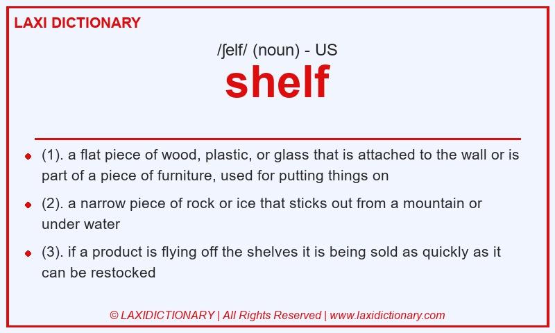 Definition shelf in American English