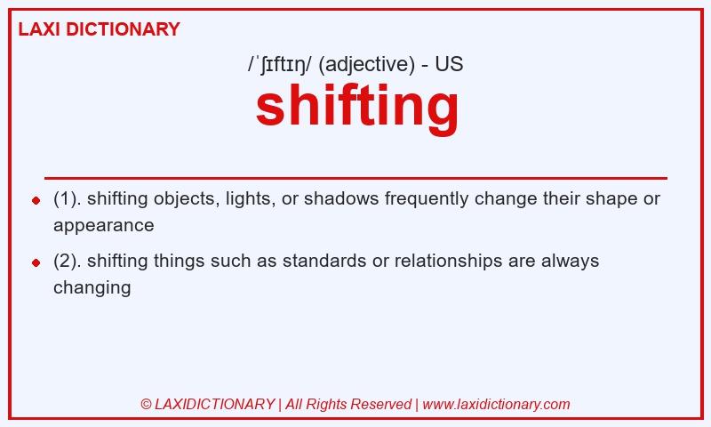 Definition shifting in American English