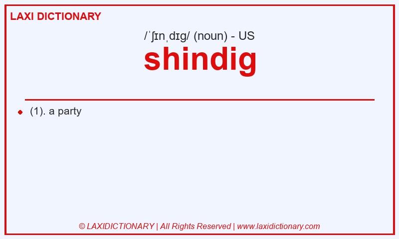 Definition shindig in American English