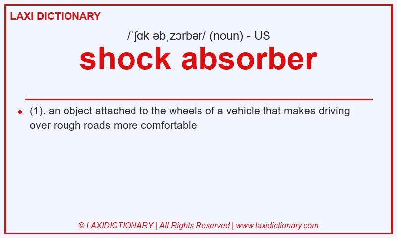 Definition shock absorber in American English