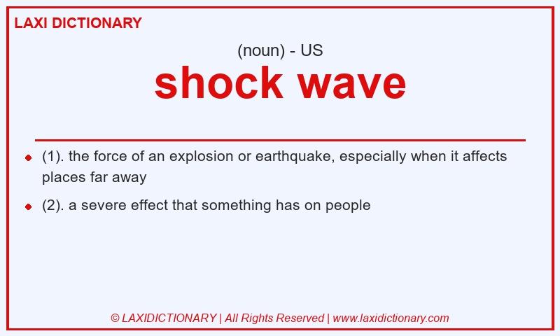 Definition shock wave in American English