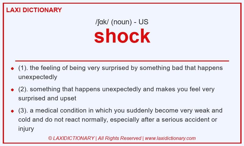 Definition shock in American English
