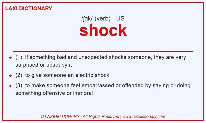 Definition shock in American English