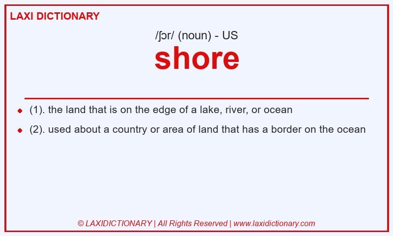 Definition shore in American English
