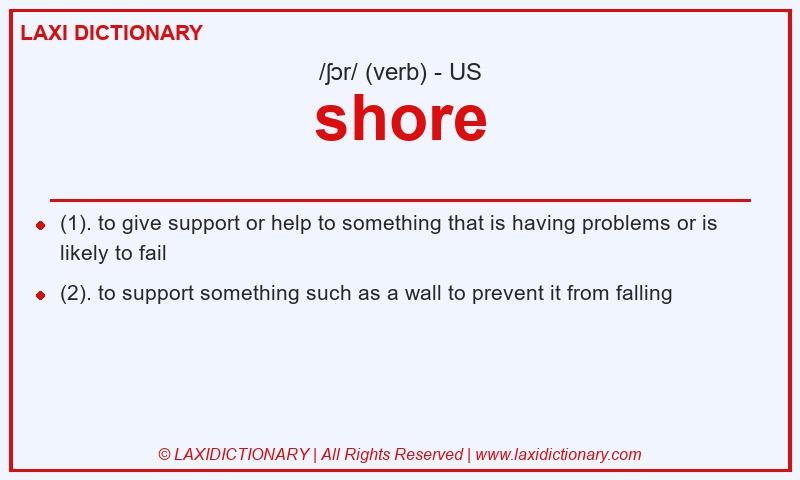 Definition shore in American English