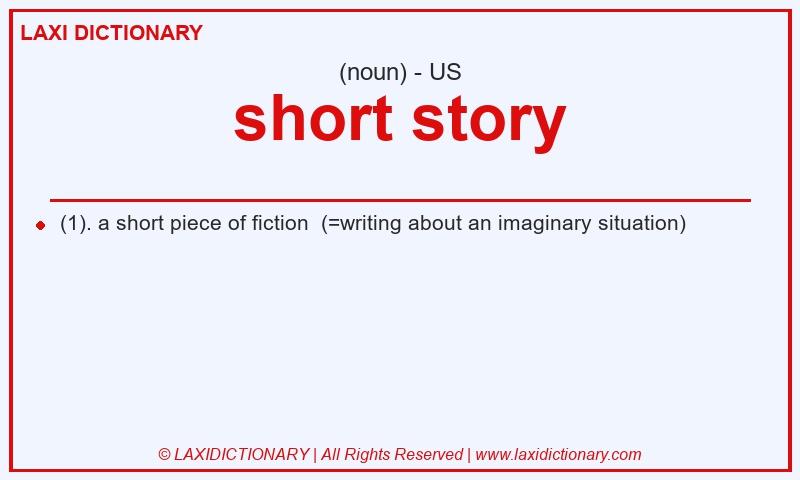 Definition short story in American English