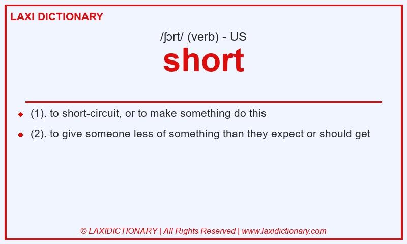 Definition short in American English