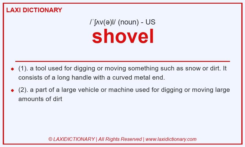 Definition shovel in American English