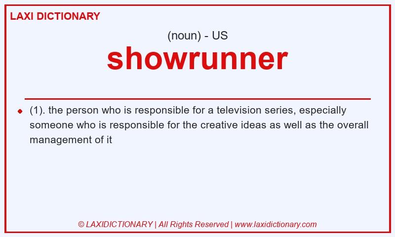 Definition showrunner in American English
