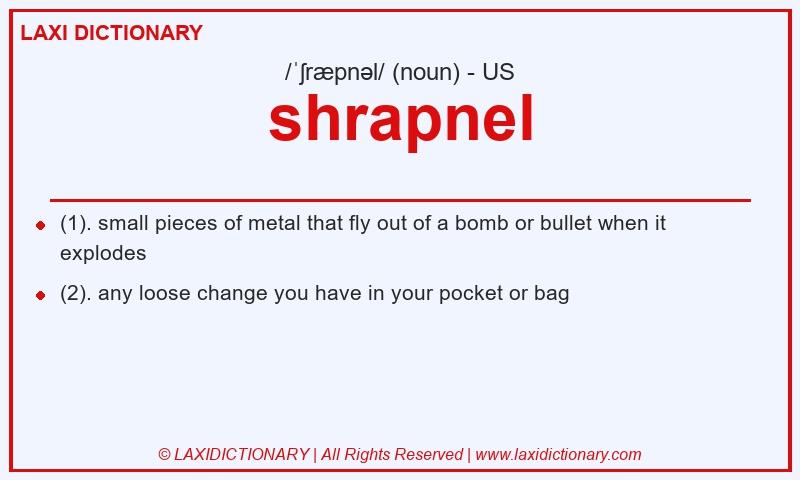 Definition shrapnel in American English
