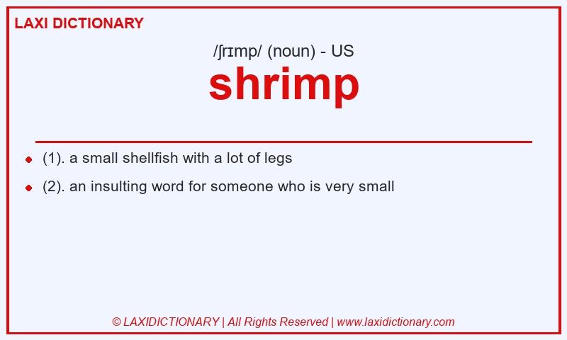 Definition shrimp in American English