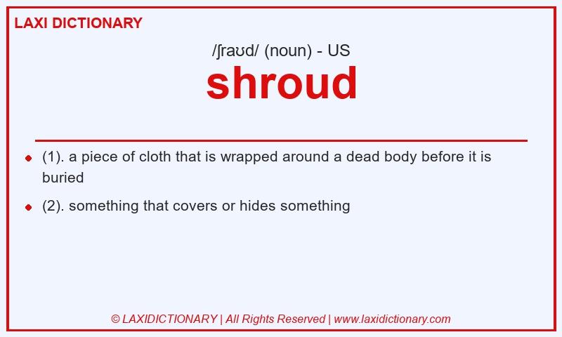 Definition shroud in American English