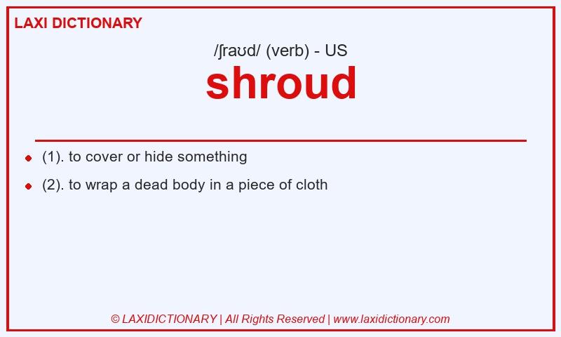 Definition shroud in American English