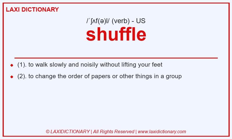 Definition shuffle in American English