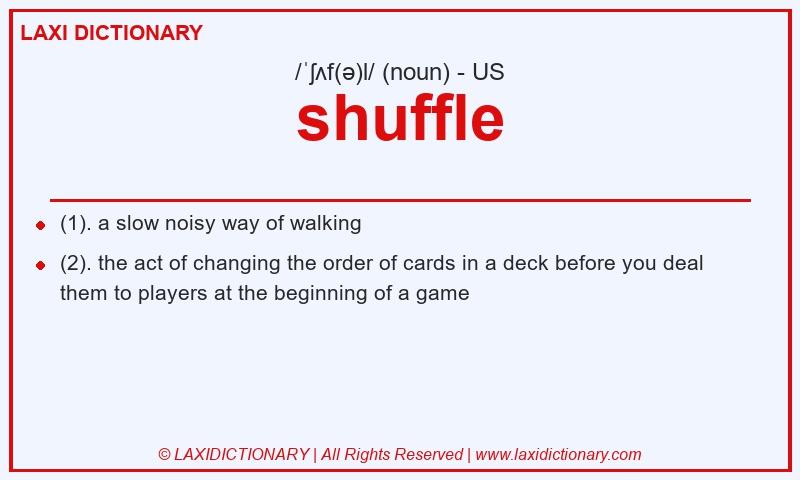 Definition shuffle in American English