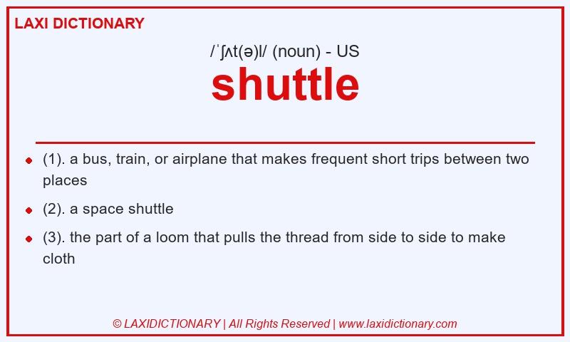 Definition shuttle in American English