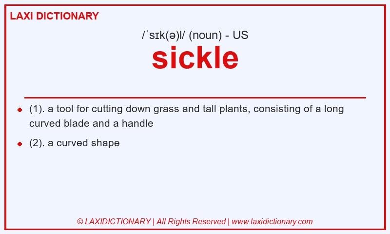 Definition sickle in American English