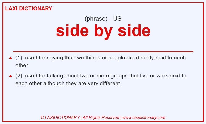 Definition side by side in American English