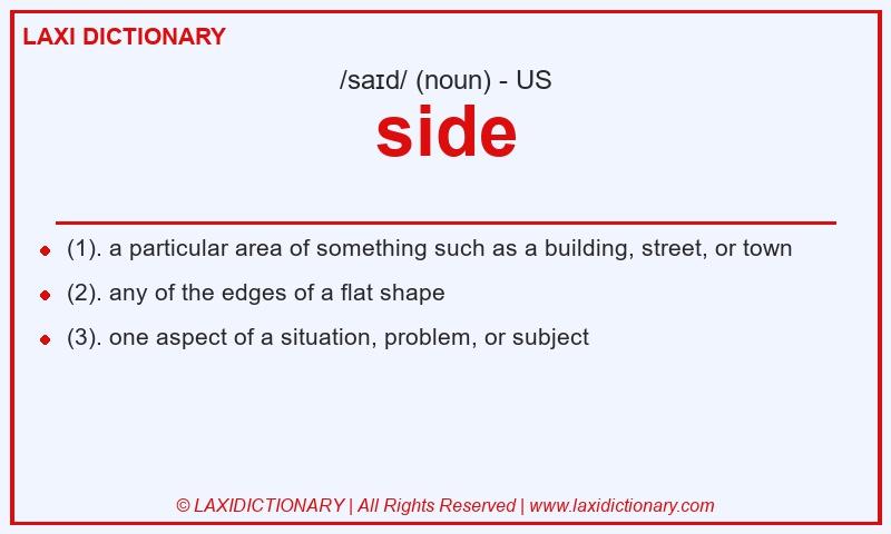 Definition side in American English